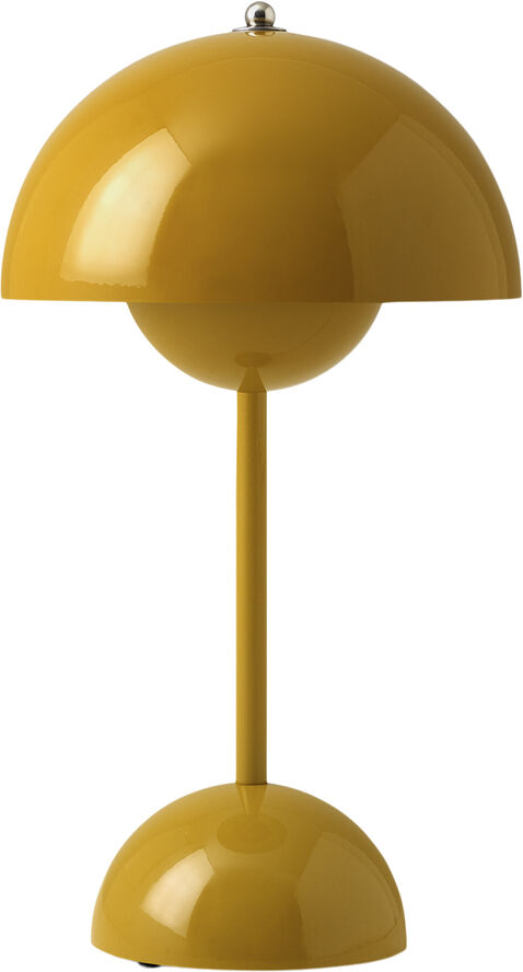 &Tradition Flowerpot Portable Lamp VP9, Magnetic Charger Mustard