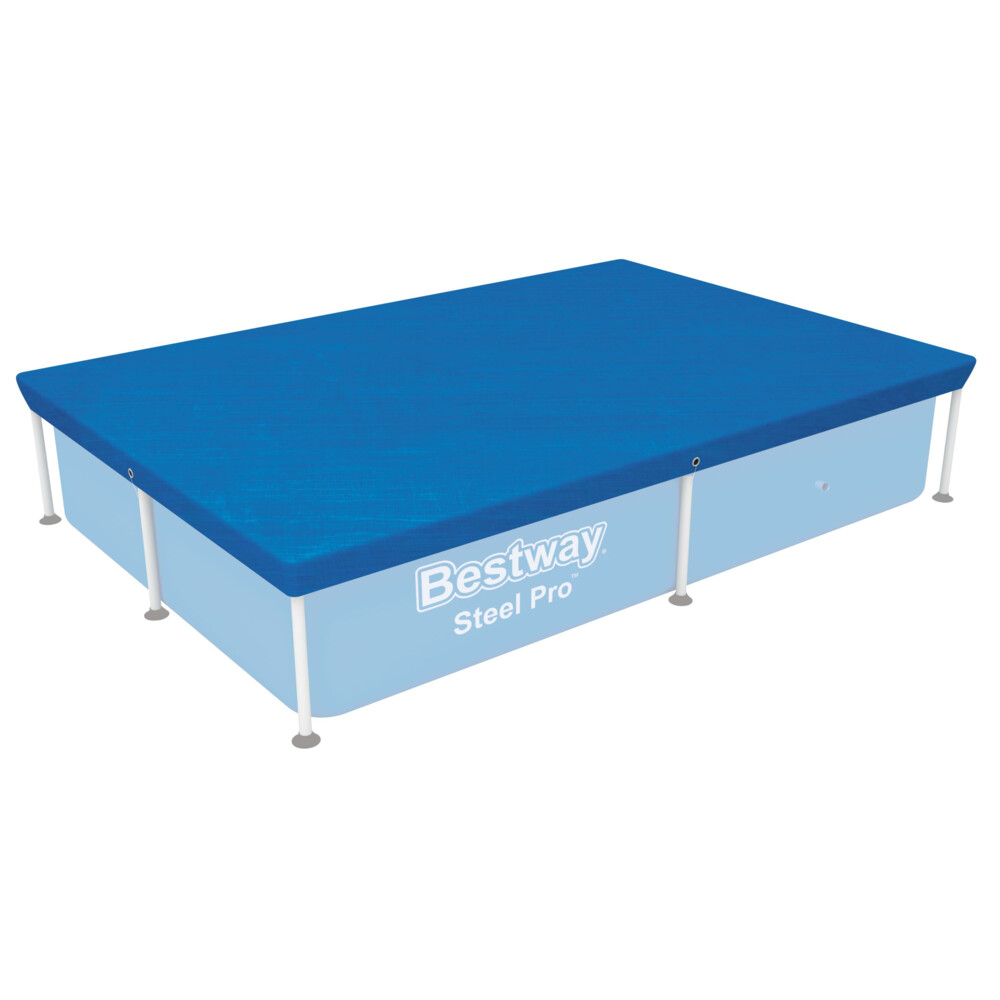 Bestway Cover Steel Pro Rechthoek 221 cm Blauw