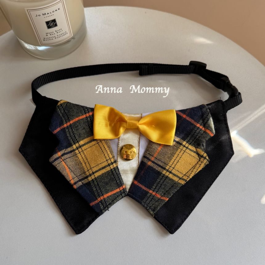 tanvtim - Plaid Suit Pet Collar