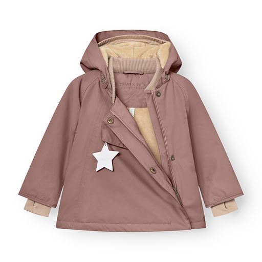 MINI A TURE MATWang Fleeceforet Vinterjakke, Light Plum, 80 cm