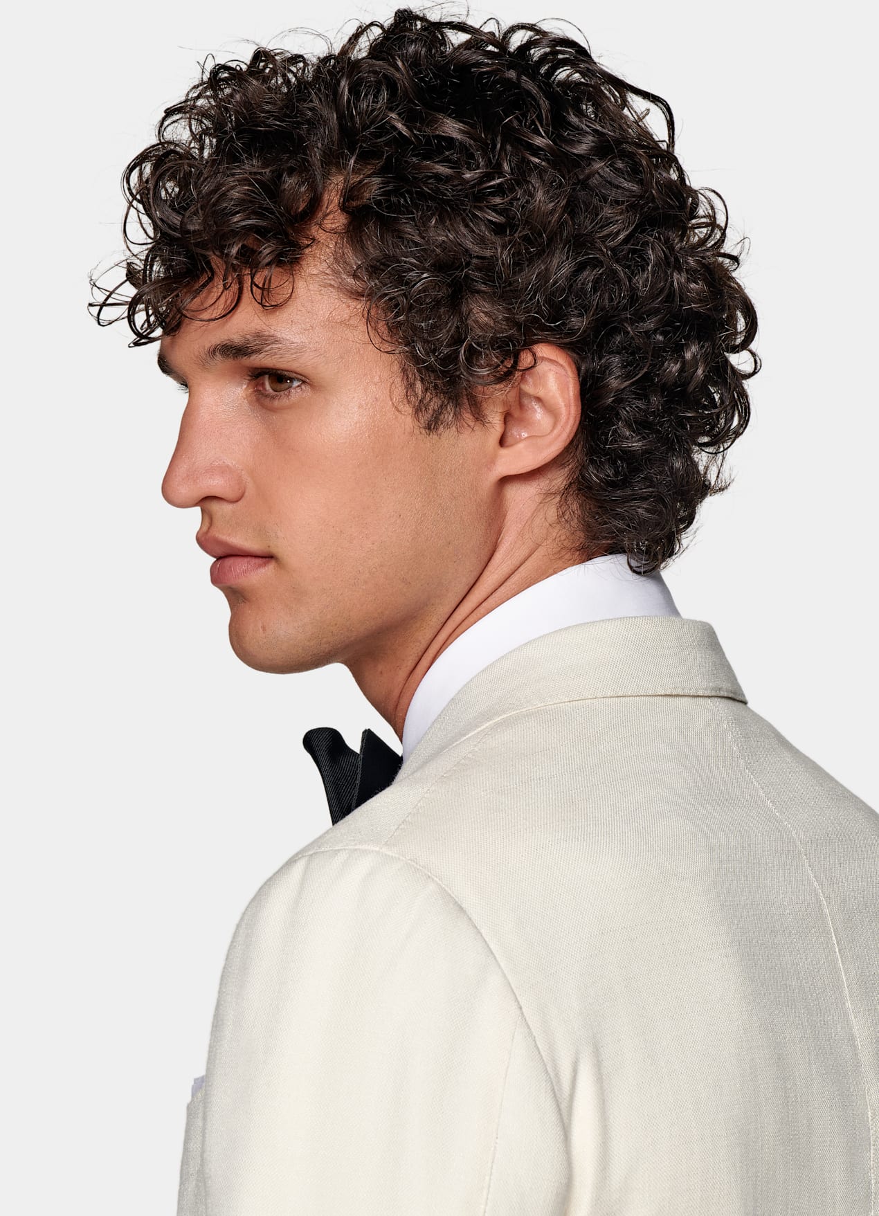 Veste de smoking Havana coupe Tailored blanc cassé