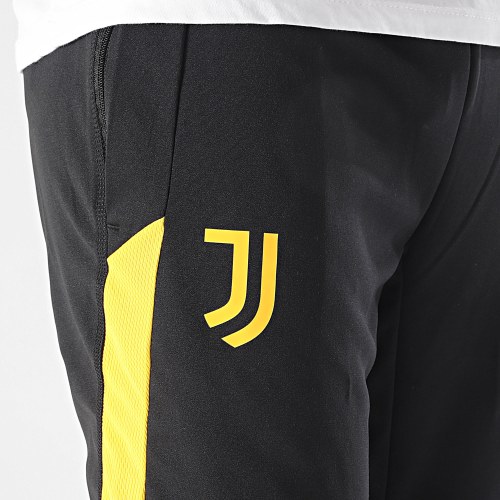 Pantalon Jogging A Bandes Juventus IM1868 Noir Jaune