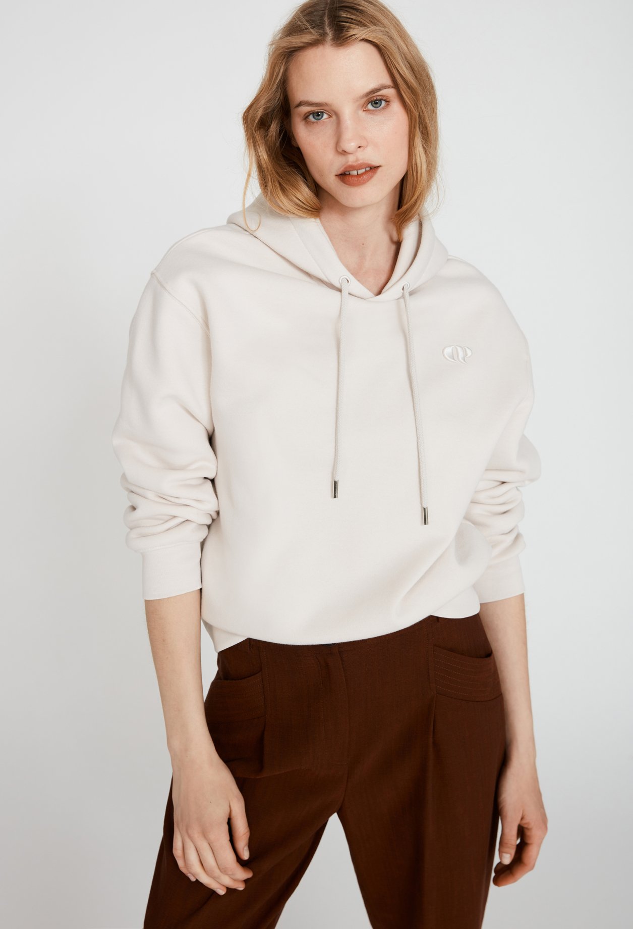 Sweatshirt vanille logo CP