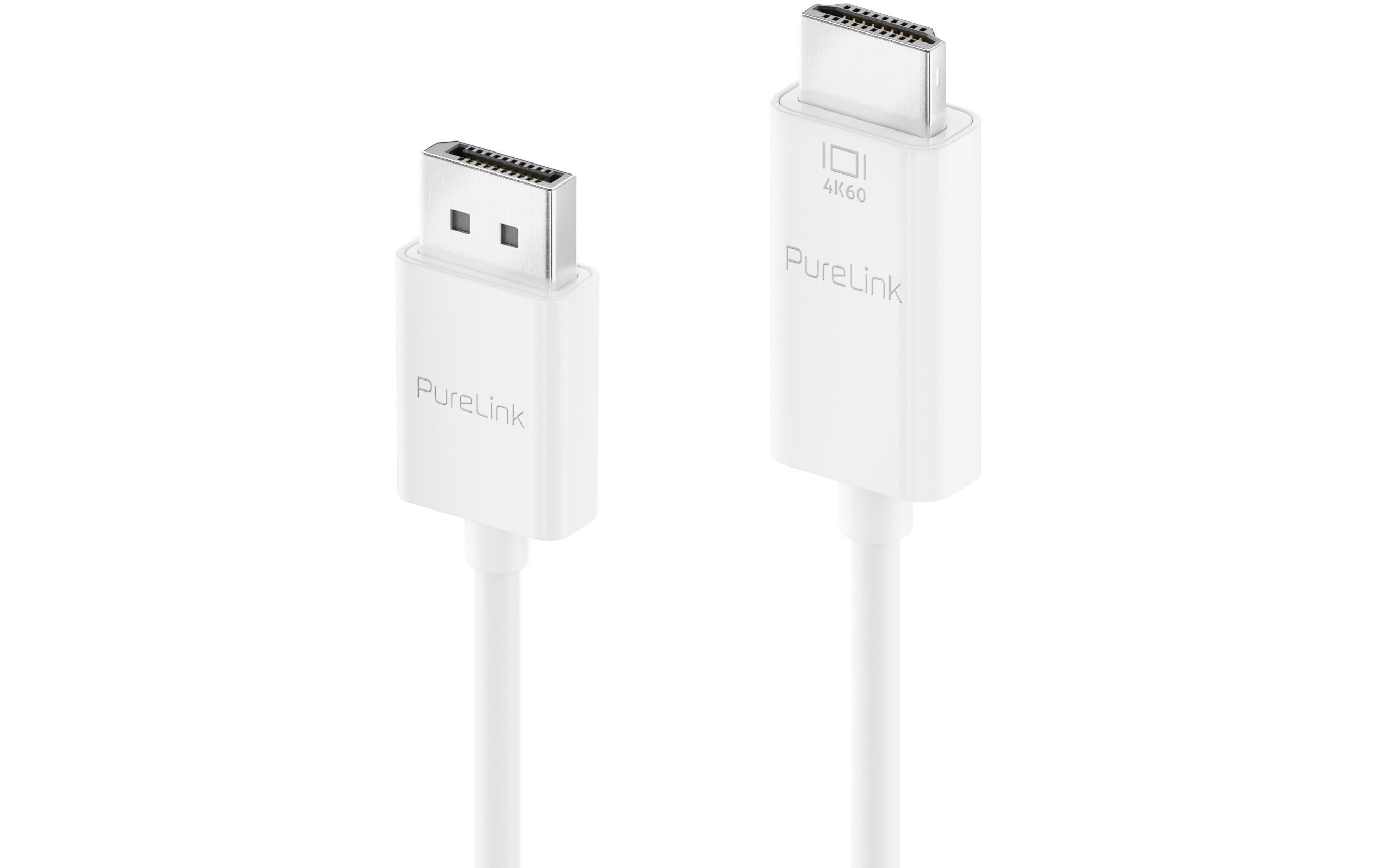 Kabel DisplayPort - HDMI, 2 mDisplayPort-Stecker auf HDMI-Stecker