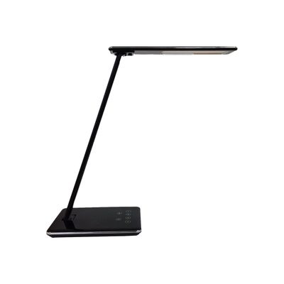 Unilux - Lampe de bureau pliable Linka - LED - USB + chargeur sans fil - noir