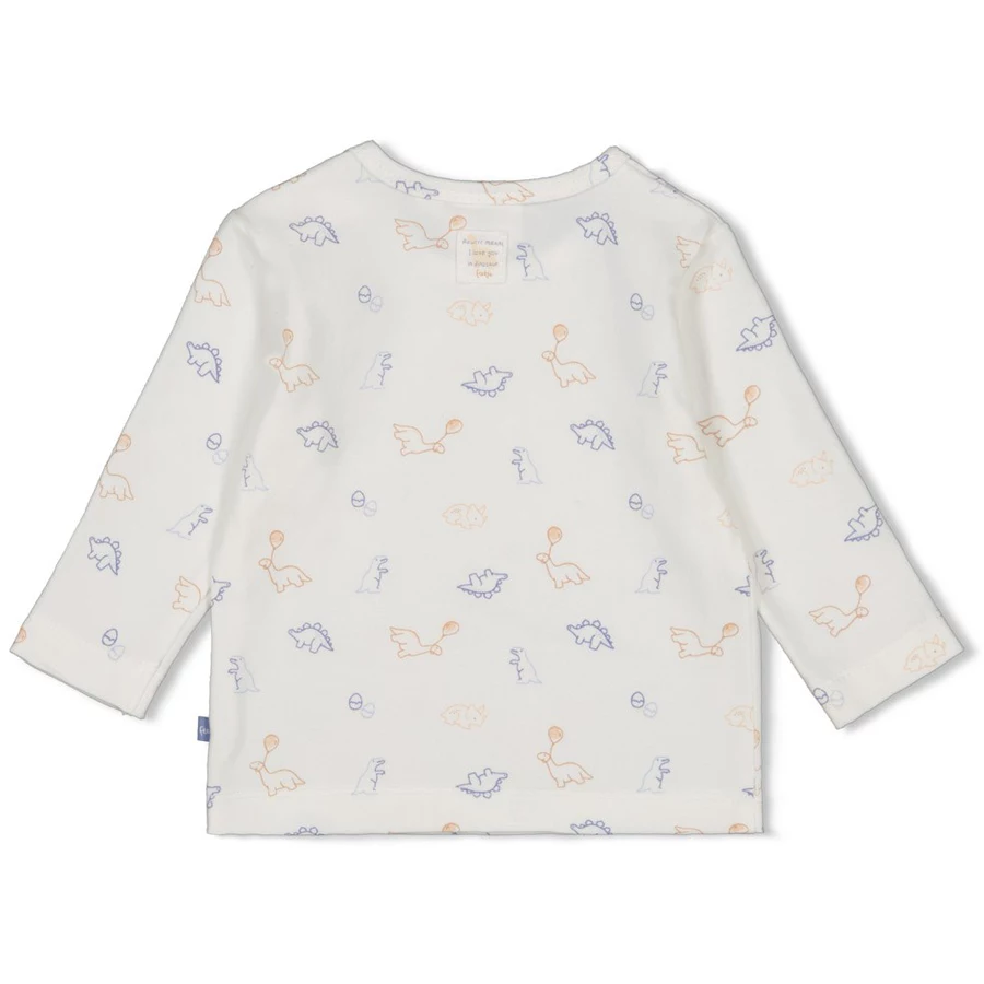 Feetje Langarmshirt A-Roarable Offwhite