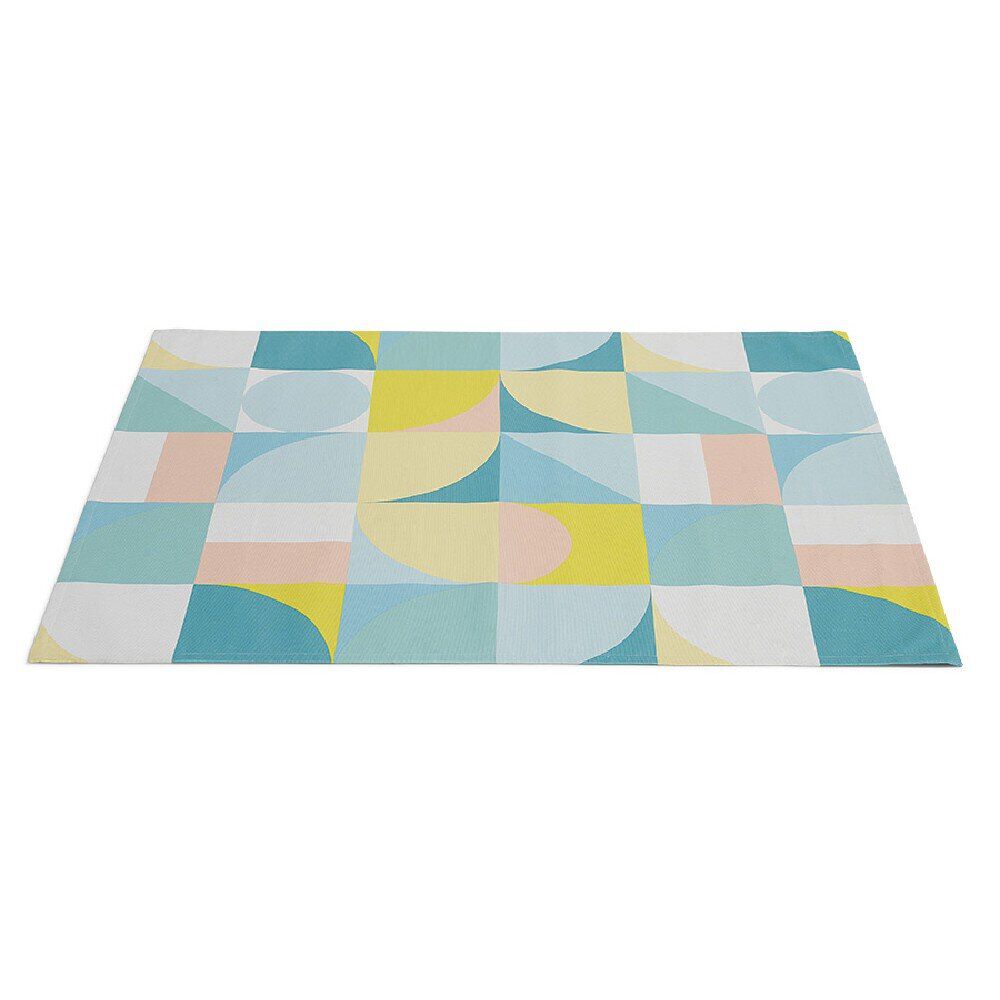 Tapis de jardin Berlingot antidérapant motif géométrique pastel