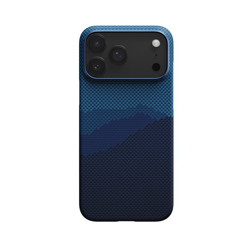 iPhone 17 Pro Max MagEZ Fushion Weaving MagSafe Aramid Schutzhülle (KI1704OPM) - Over The Horizon (Blau)