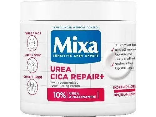 MIXA Cica Urea smoothing cream for face and body