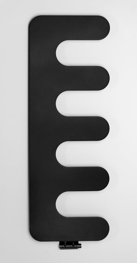 Sapho Evolla handdoekradiator mat zwart 49x139cm 511W