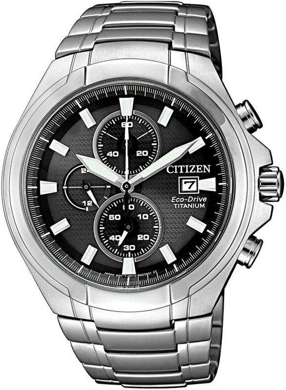 Citizen - B612 Chronograaf Horloge - Zwart - Eco-Drive