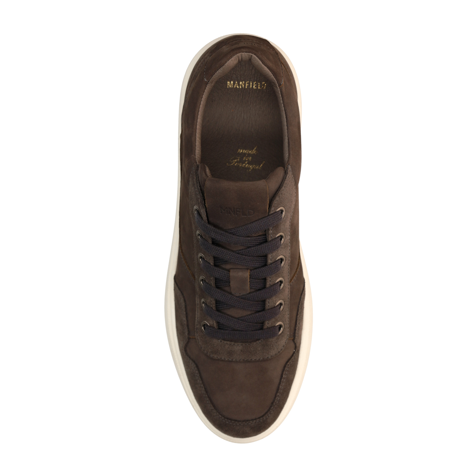 Grijze suède sneakers