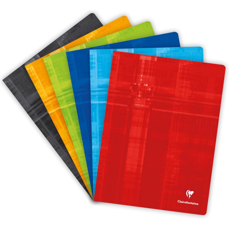 Cahier piqué 24x32 cm 48 pages petits carreaux - Assortis