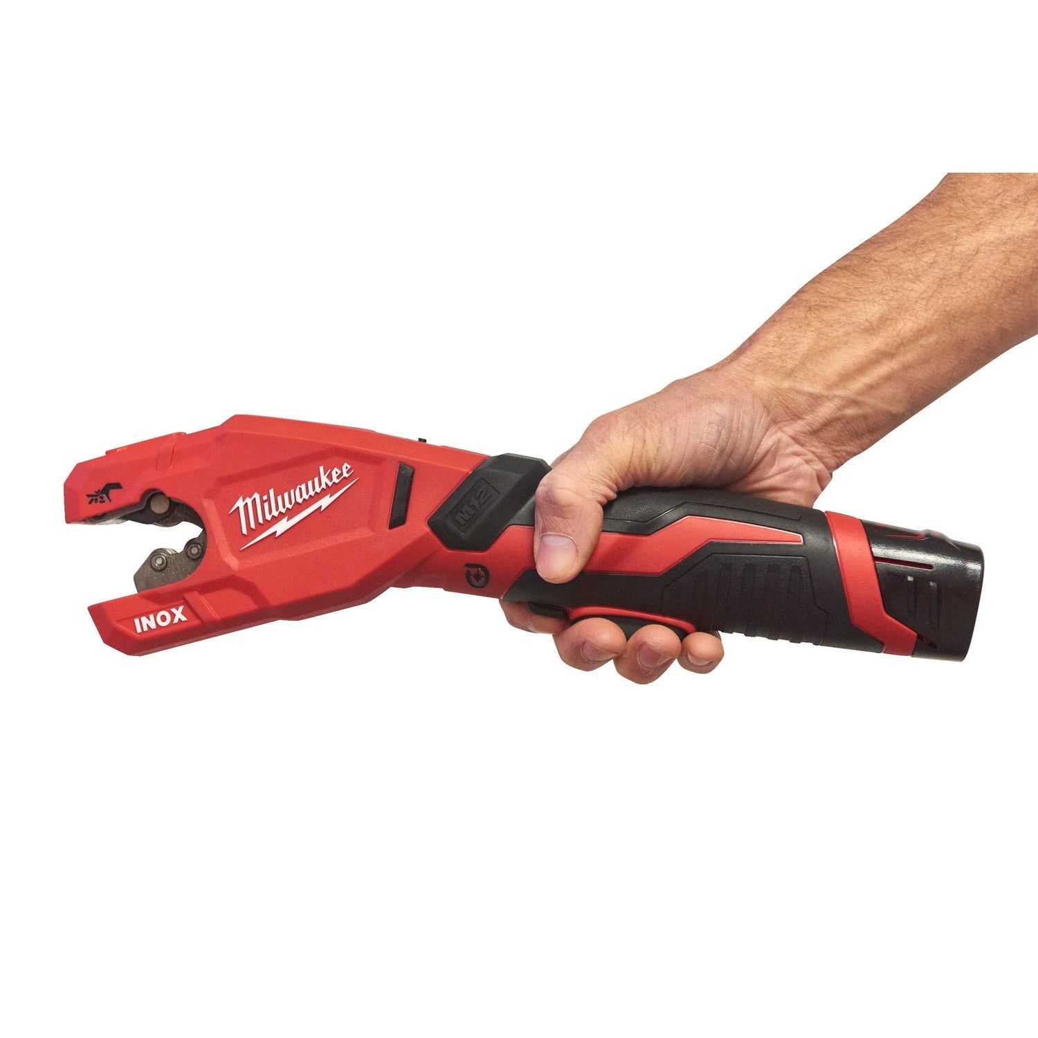 Milwaukee M12 PCSS-202C RAPTOR™ Accu Pijpsnijder RVS 12V 2.0Ah in Transportkoffer - 4933479242