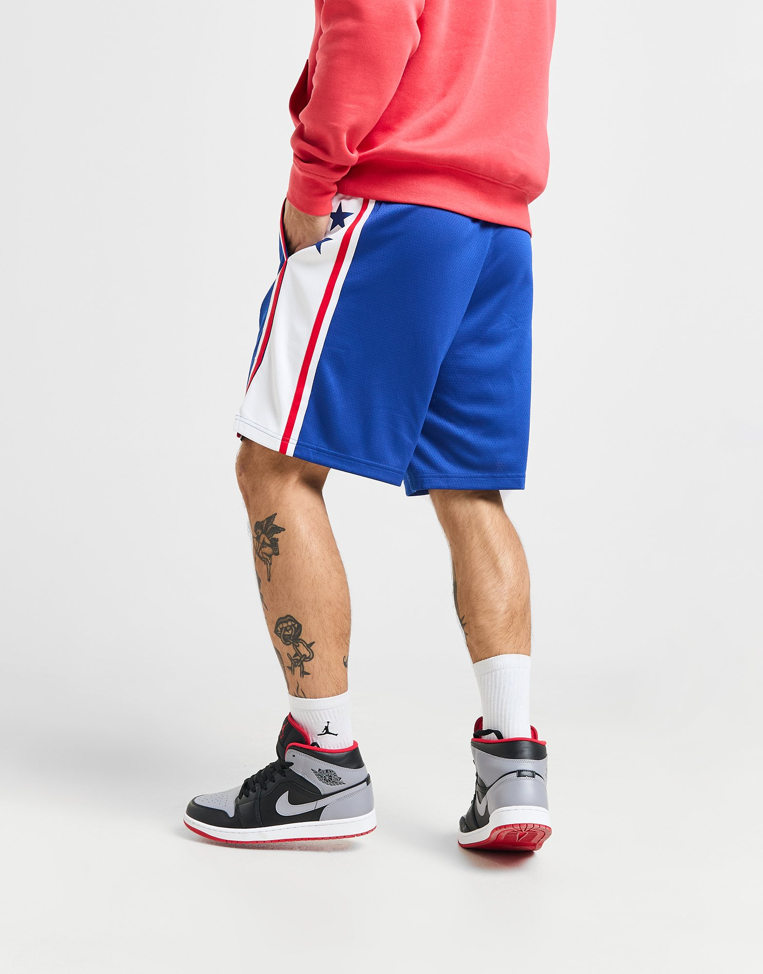 Nike Short NBA Philadelphia 76ers Swingman Homme