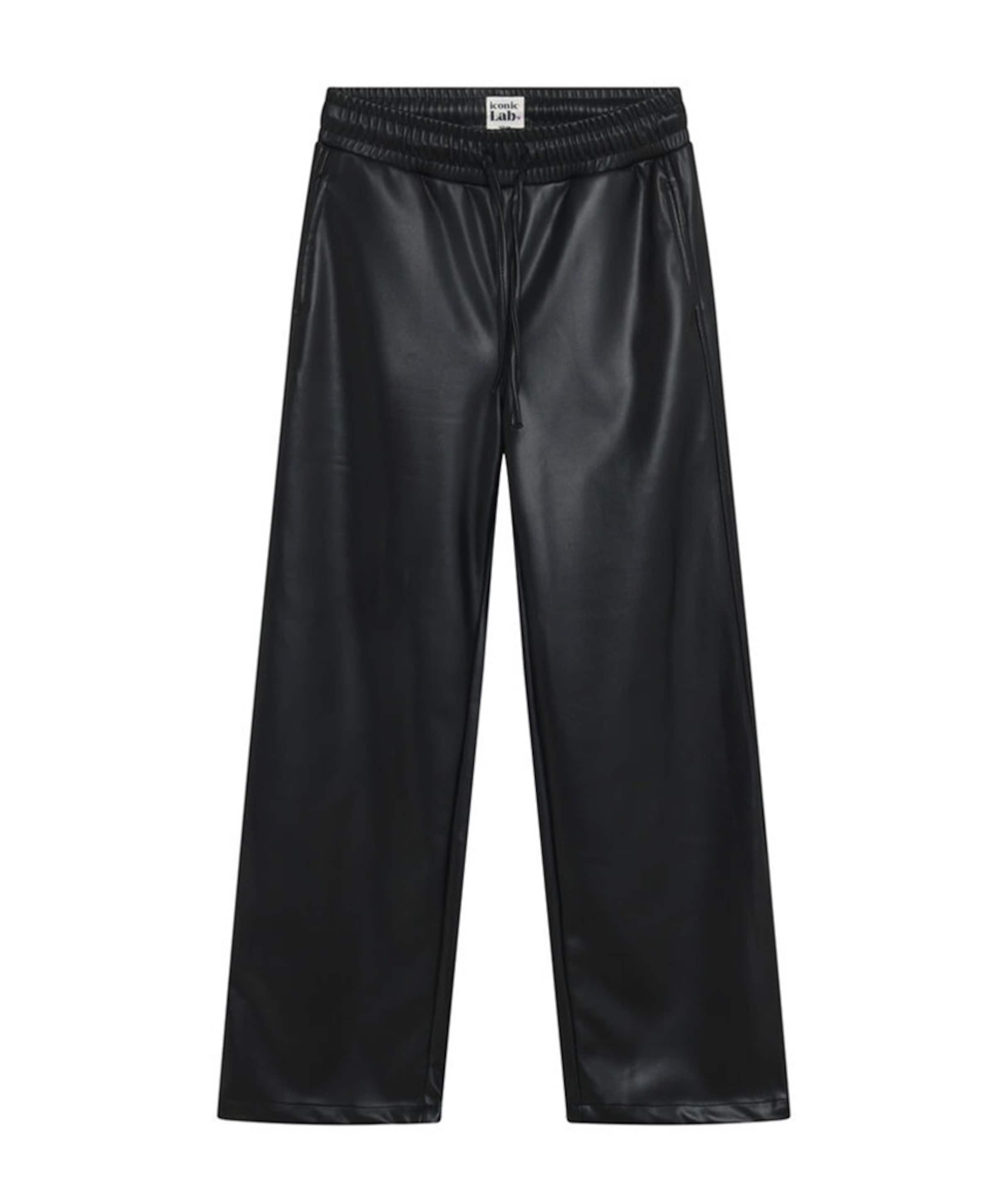 Indian Blue Jeans Vegan Leather jongens broek zwart