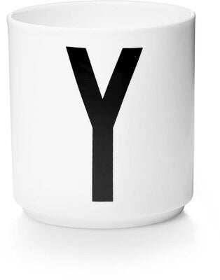 Design Letters Kopp Porselen Y, Hvit