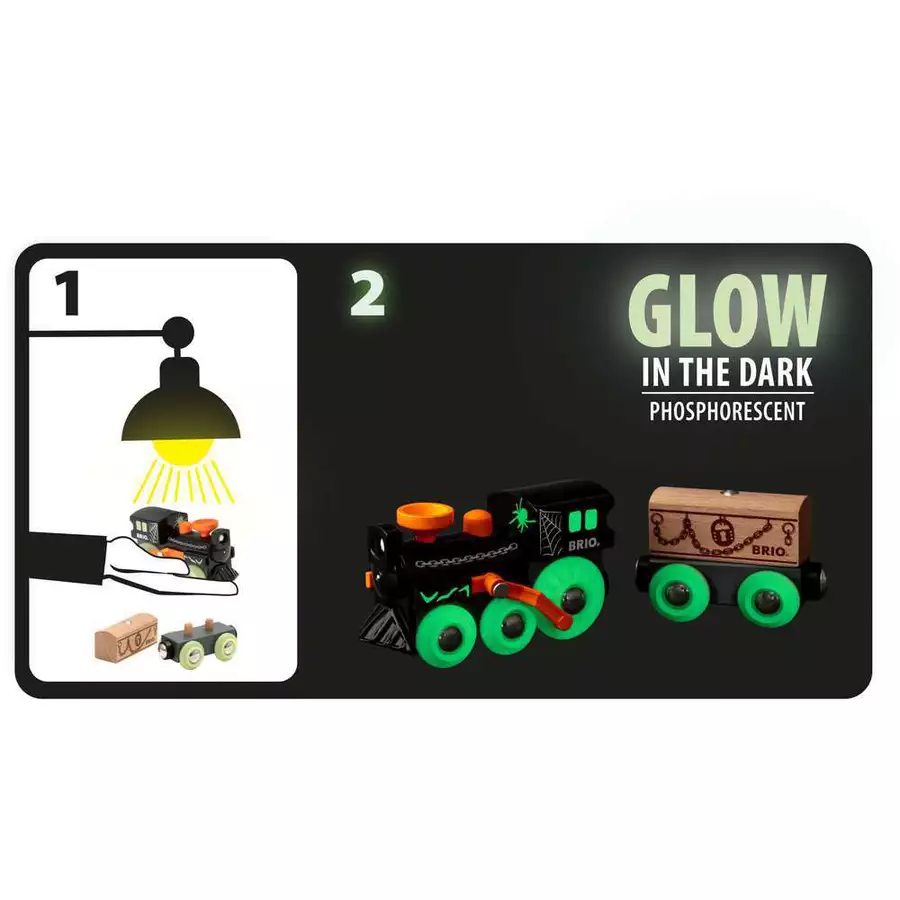 Brio Geisterzug Glow in the Dark bunt