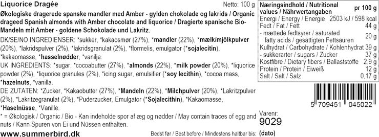 Summerbird Liquorice Dragée