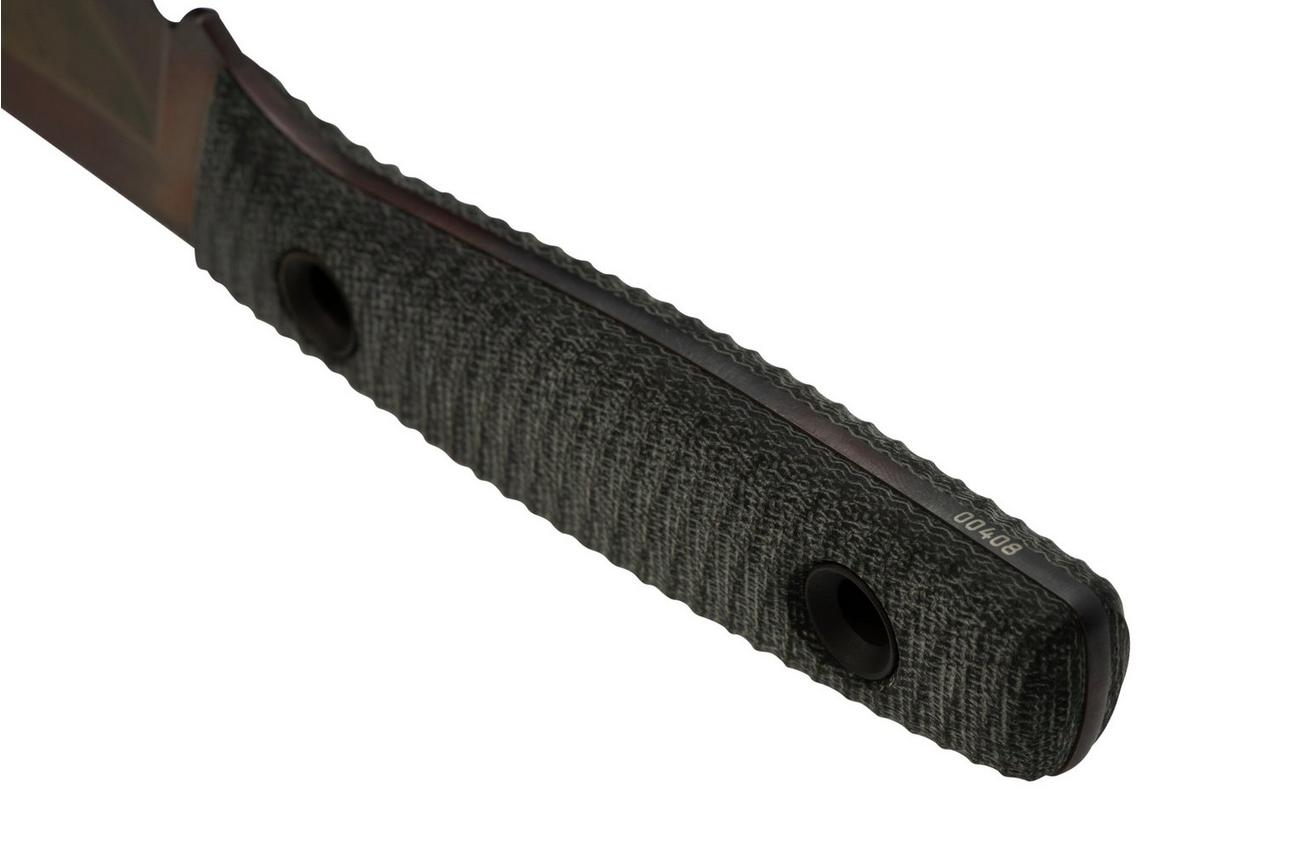 TRC Knives Classic Freedom M390 Apo Finish Black Canvas Micarta, bushcraftmes