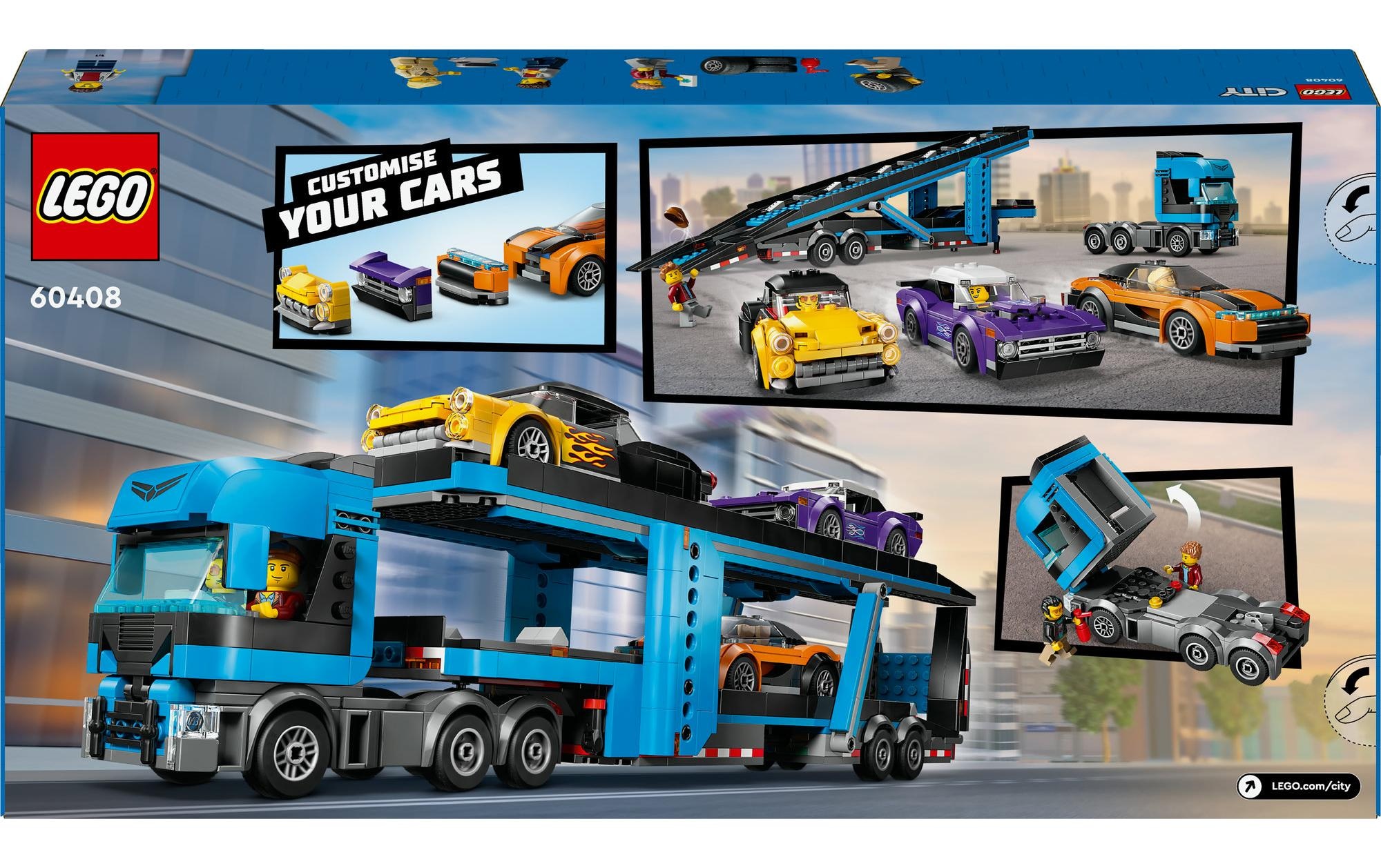 LEGO® Spielbausteine »City Autotransporter mit Sportwagen 60408«