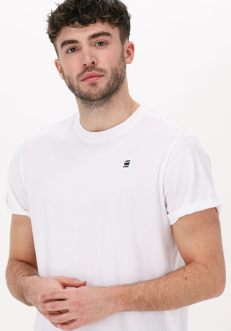G-STAR RAW witte g-star raw t-shirt lash r t s/s