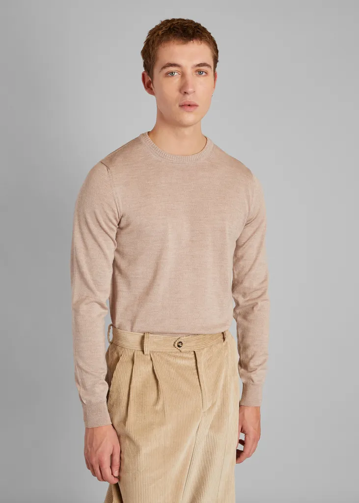 Pull col rond en laine mérinos L'Exception Paris