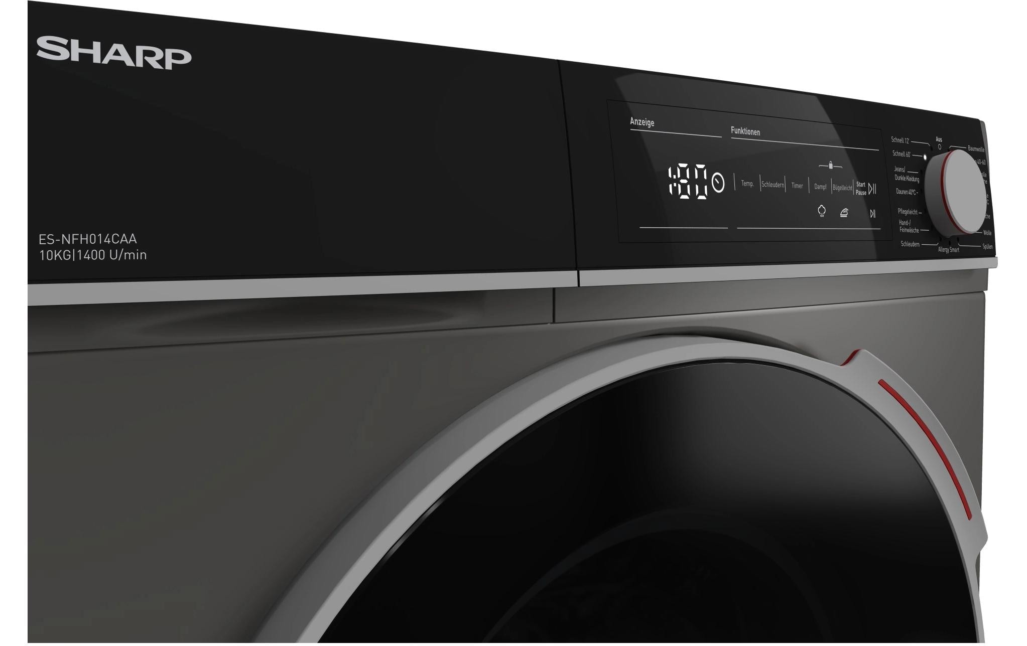 Sharp Waschmaschine »ES-NFH014CAA-DE Links« 1400 U/min