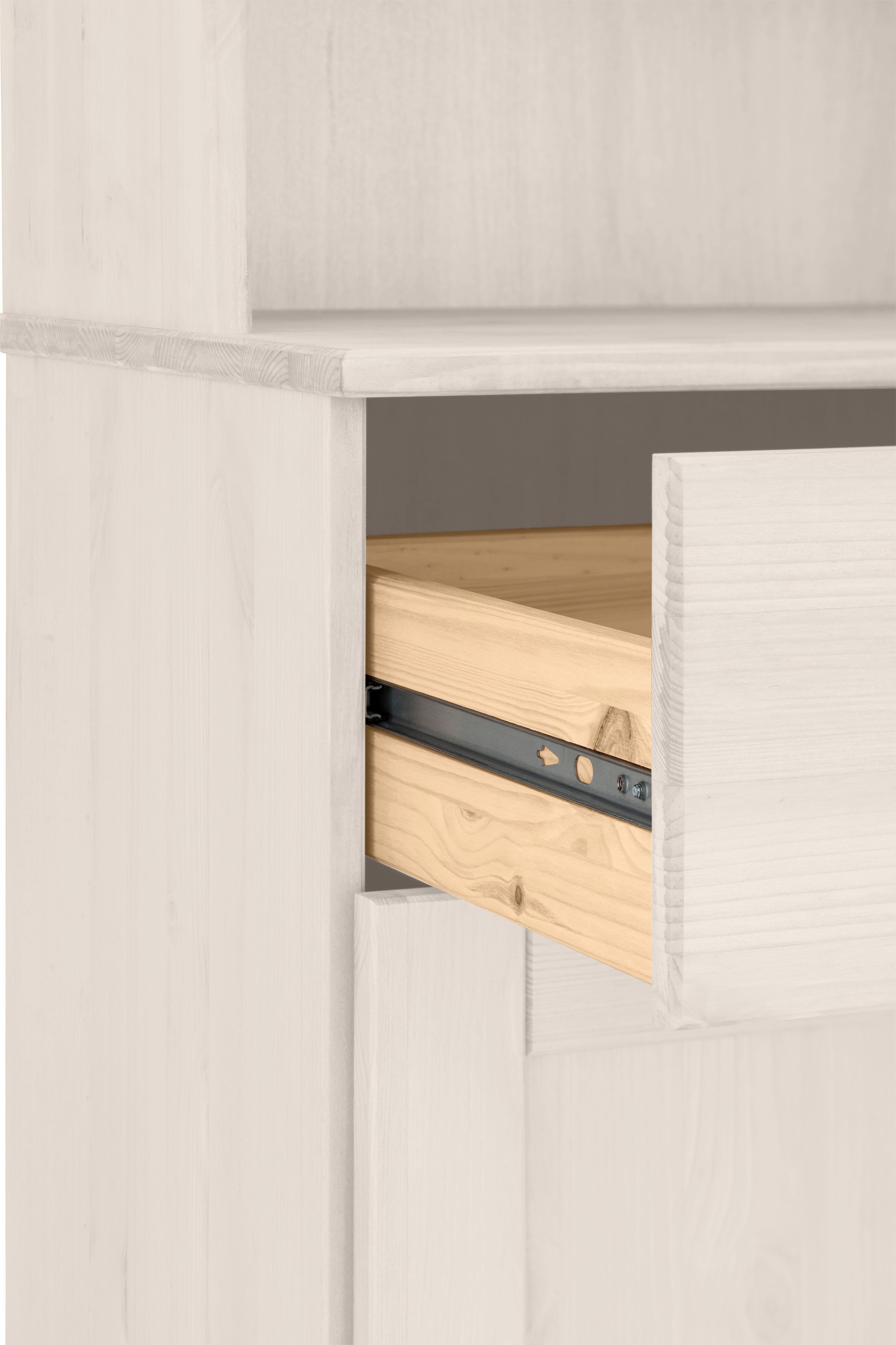 Home affaire Küchenbuffet »Alby« Breite 125 cm, 2 Glastüren, 2 Schubladen