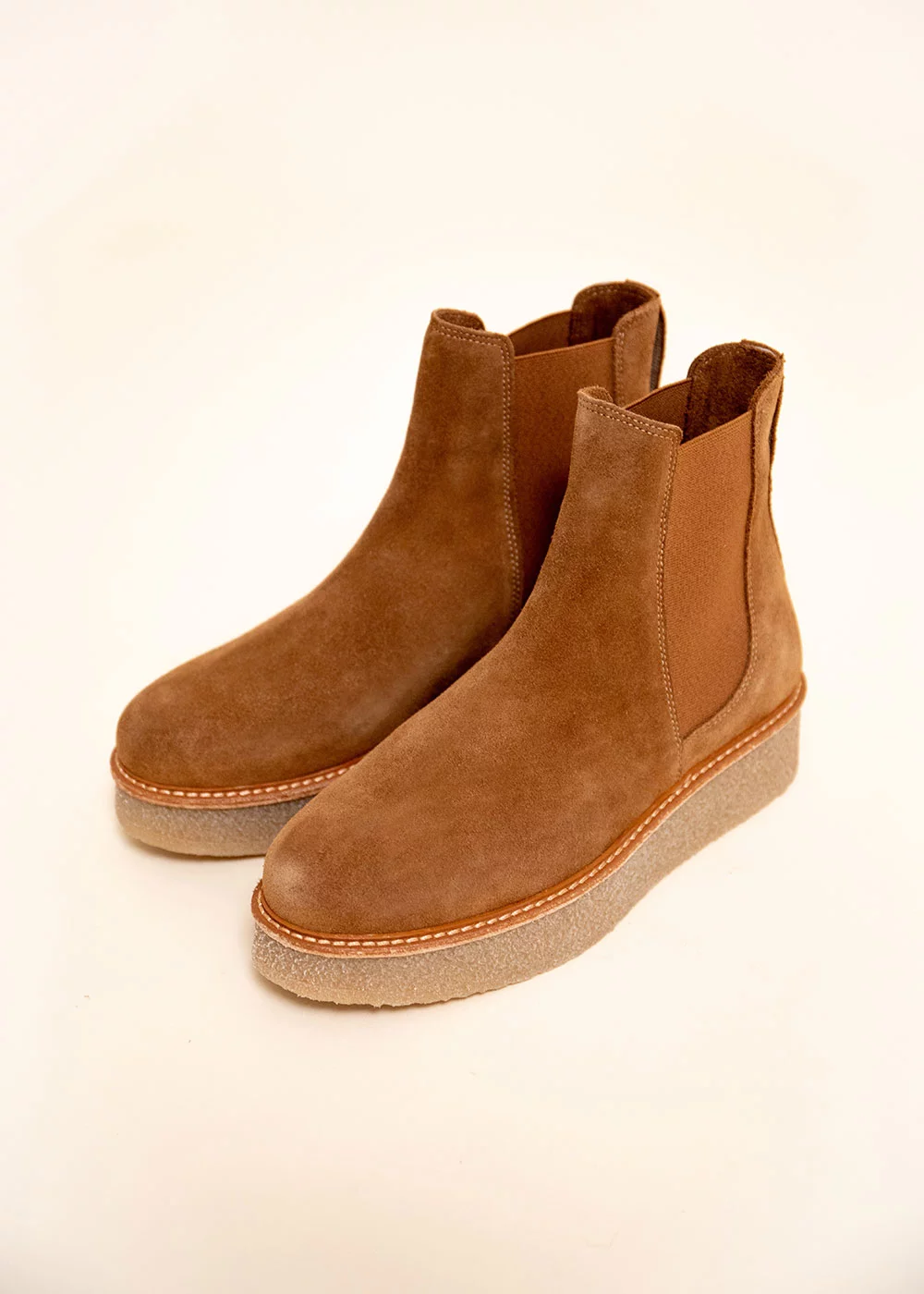 CHELSEA PIAT VELOURS COGNAC