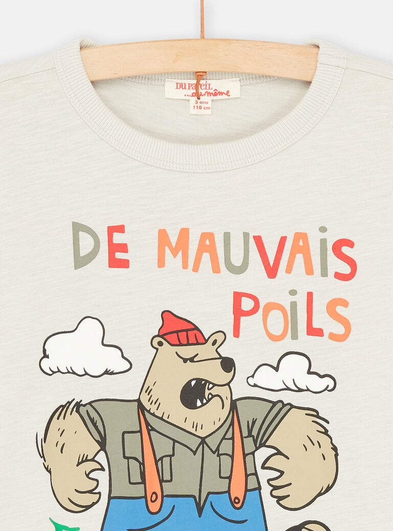 T-shirt mastic à motif ours pour garçon
