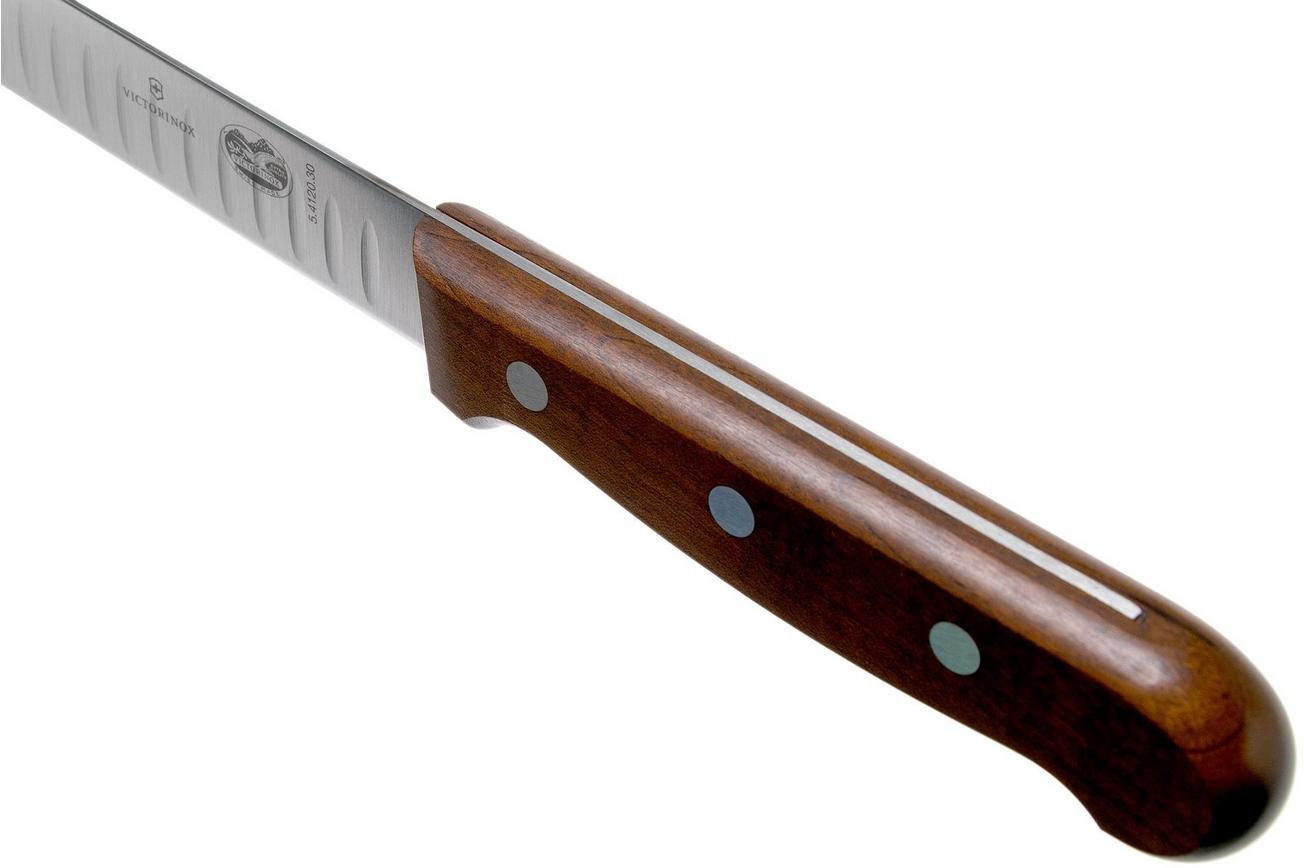 Victorinox Wood 5.4120.30 zalmmes met kuiltjes 30 cm, esdoornhout