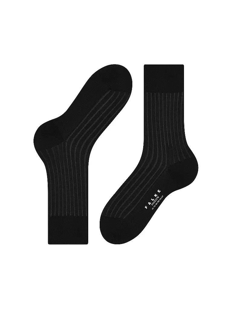 FALKE  Socken Shadow grey white schwarz