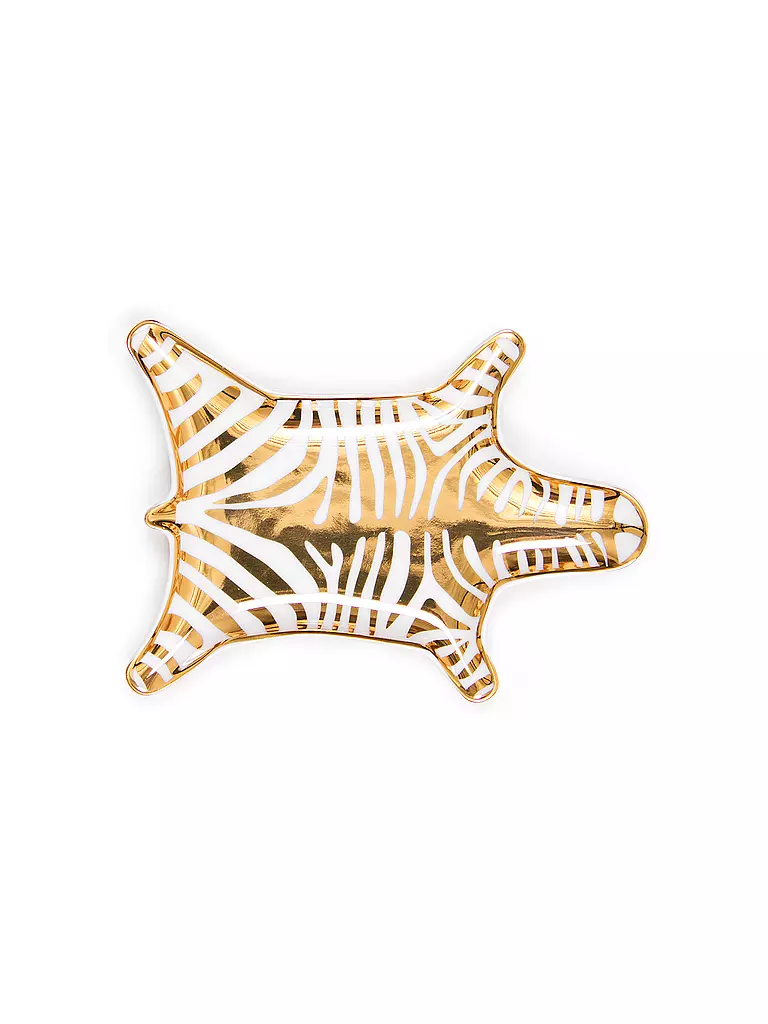 JONATHAN ADLER Schale ZEBRA 15x11cm Gold gold