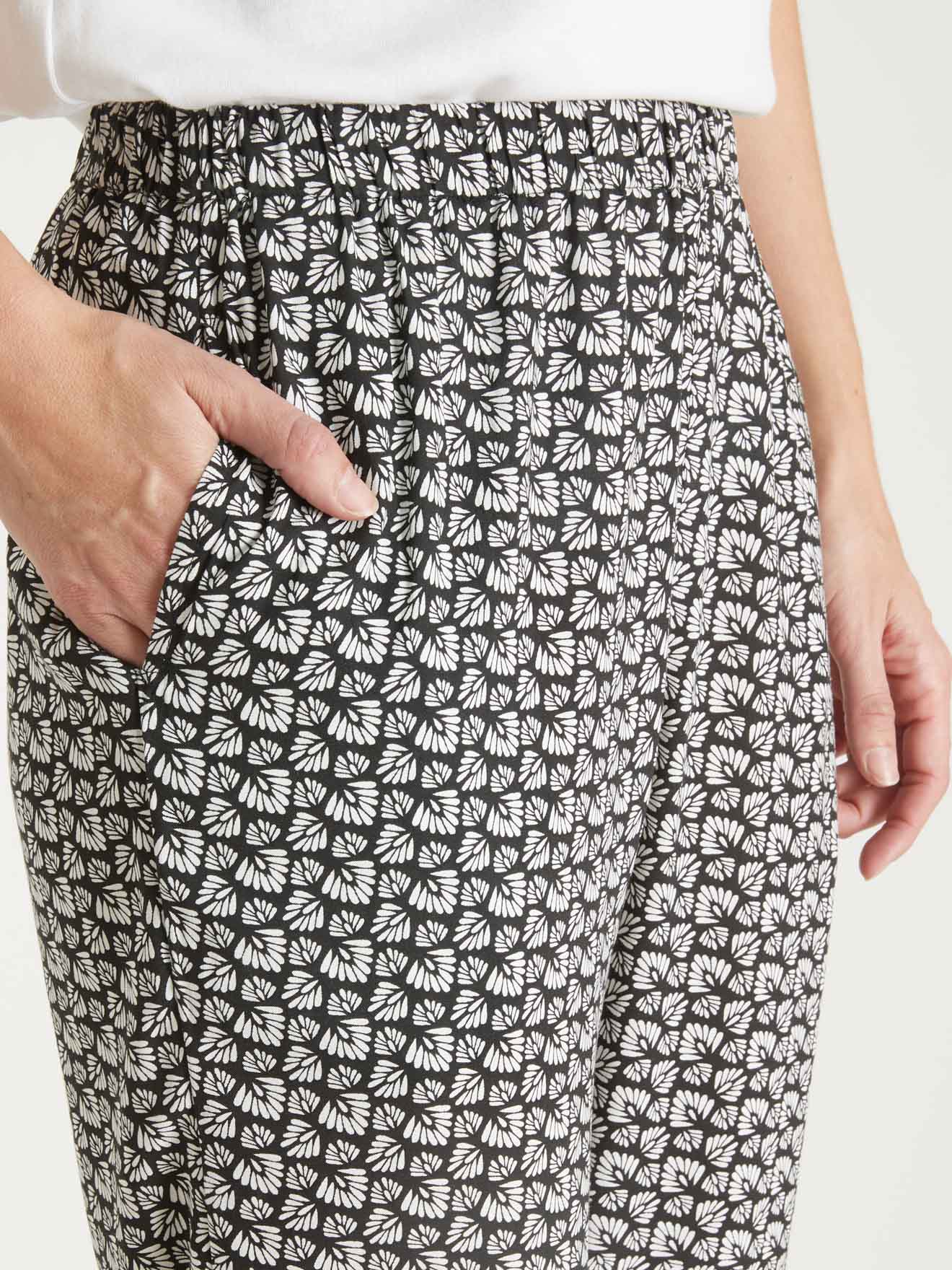 Pantalon fluide entièrement élastiqué