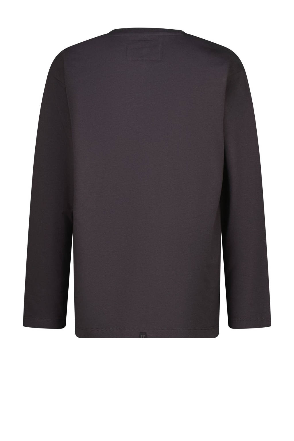 Vingino longsleeve Jamy met logo donkergrijs