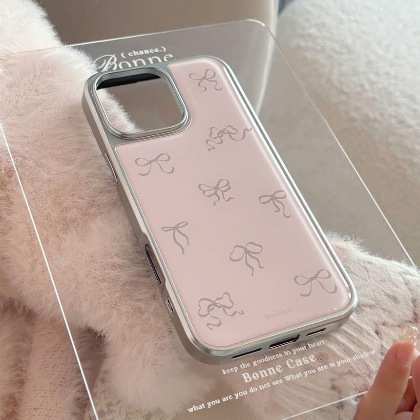 kloudkase - Bow Phone Case - iPhone 16 Pro Max / 16 Pro / 16 Plus / 16 / 15 Pro Max / 15 Pro / 15 Plus / 15 / 14 Pro Max / 14 Pro / 14 Plus / 14 / 13 Pro Max / 13 Pro / 13