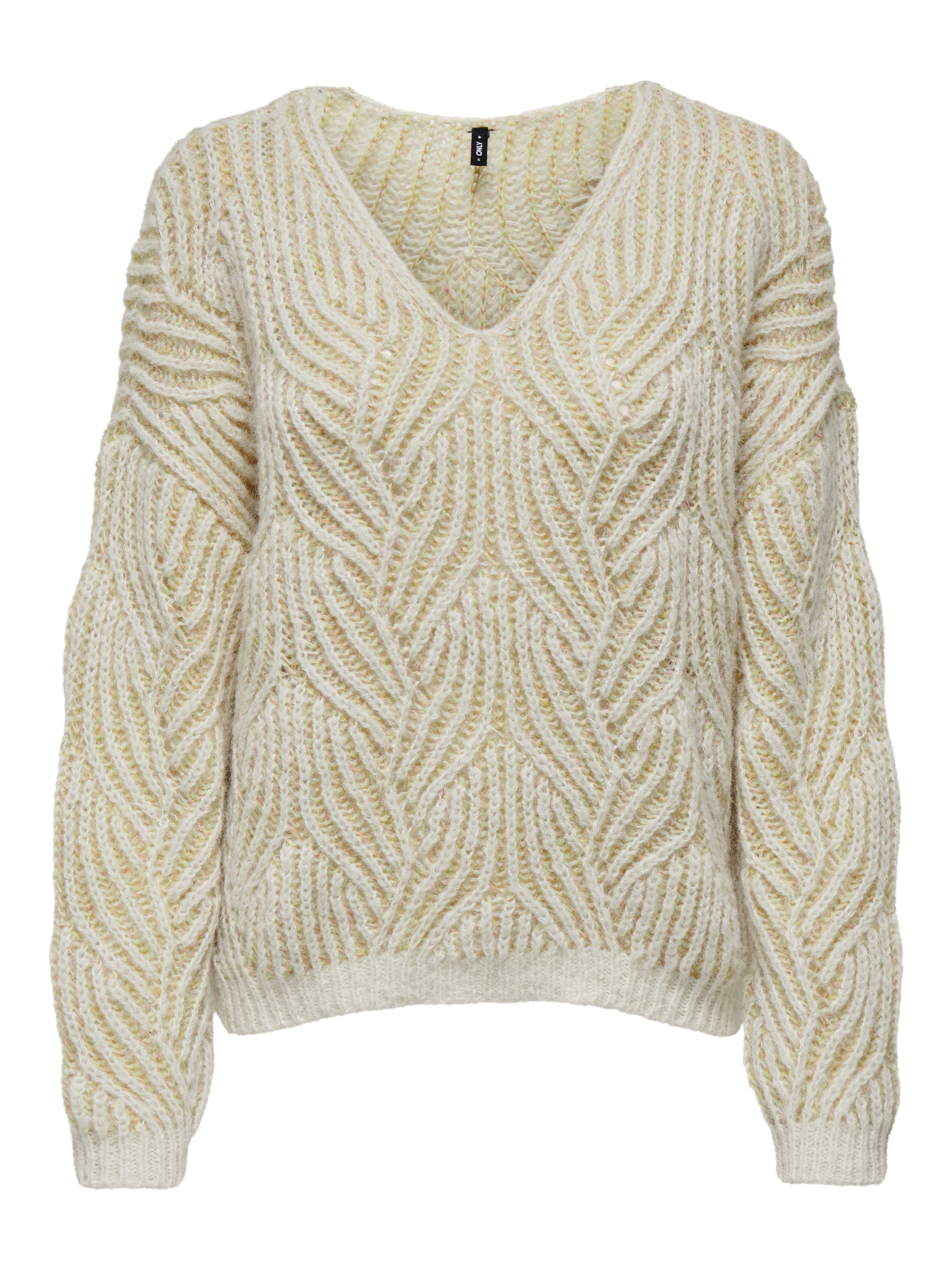 ONLELIN Strickpullover Cloud Dancer