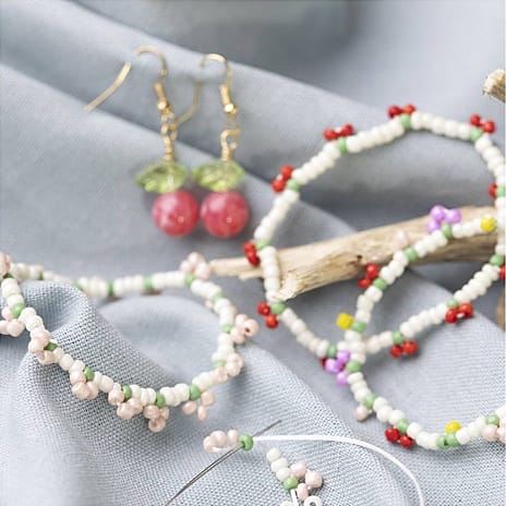 Mini kreativt kit - armbånd og ørering