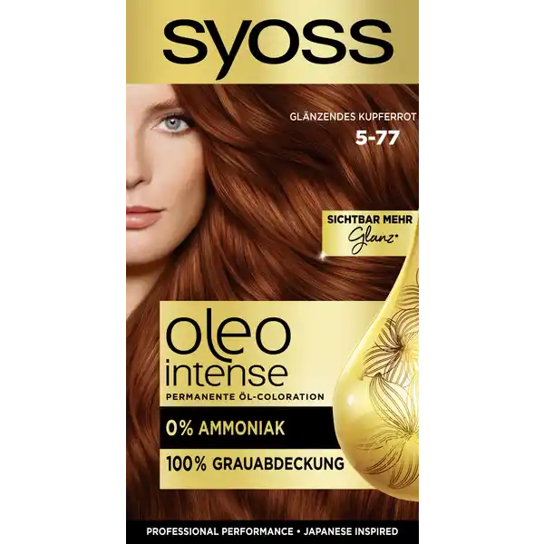 Professional Performance Oleo Intense Permanente Öl-Coloration 5-77 Glänzendes Kupferrot
