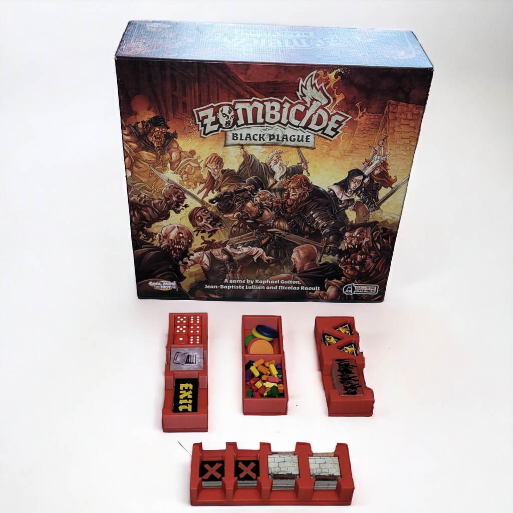 Zombicide - Black Plague : Rangement insert rouge compatible