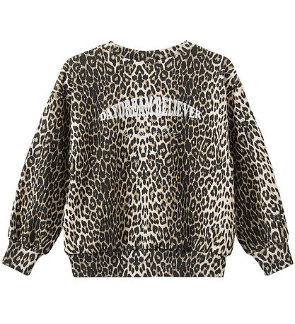 Sofie Schnoor Sweatshirt - Elissk - Light Brown Leopard m. Silbe