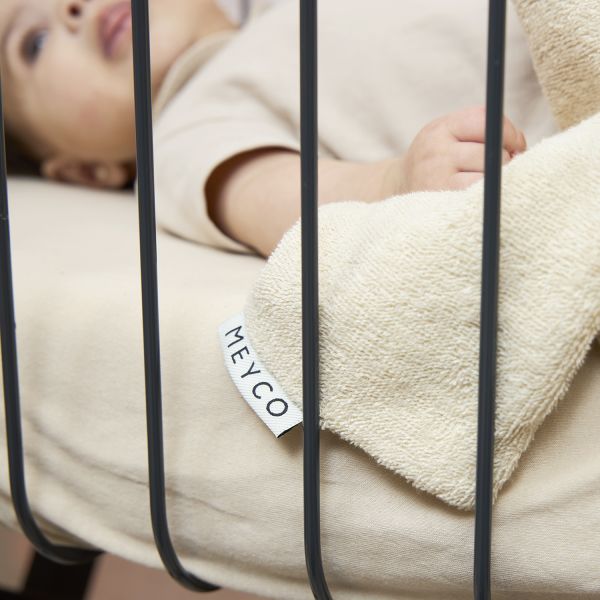 Meyco Baby Uni Hoeslaken Co-Sleeper - 50 x 90 cm - Jersey - Soft Sand