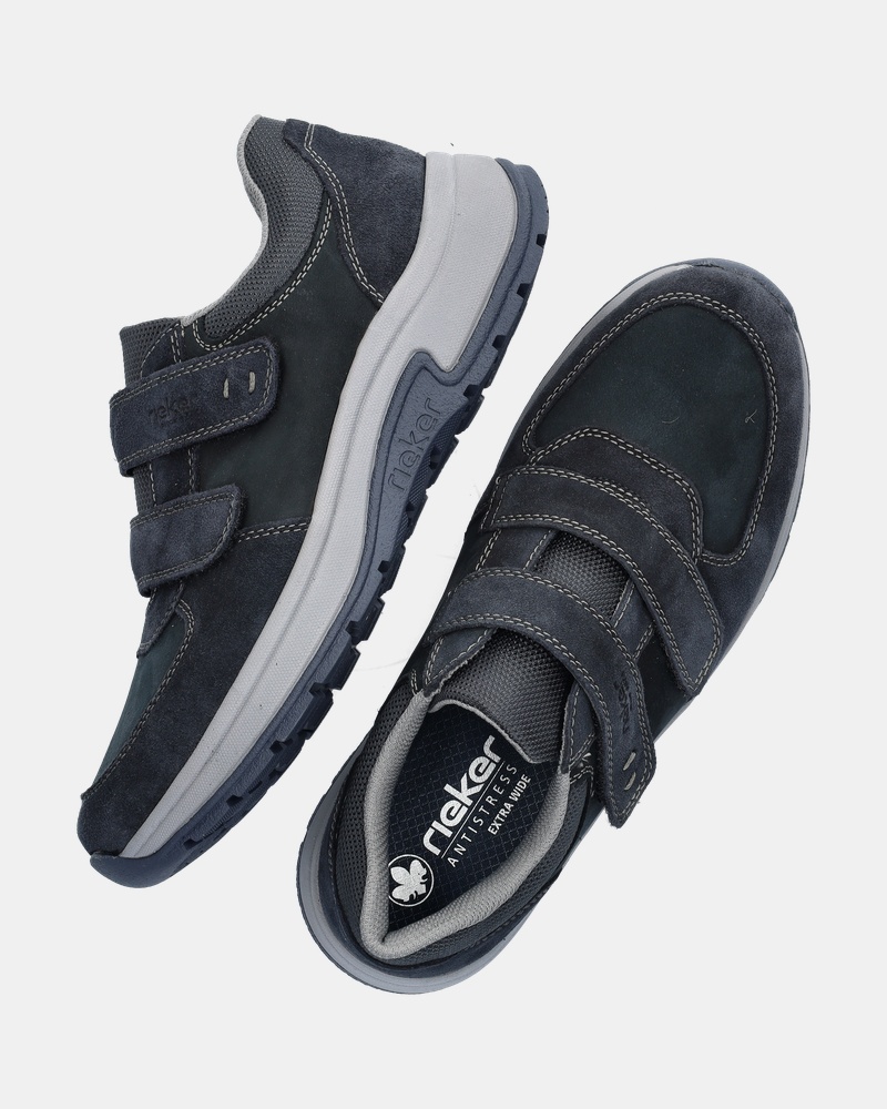 Rieker Klittenbandschoenen  - blauw