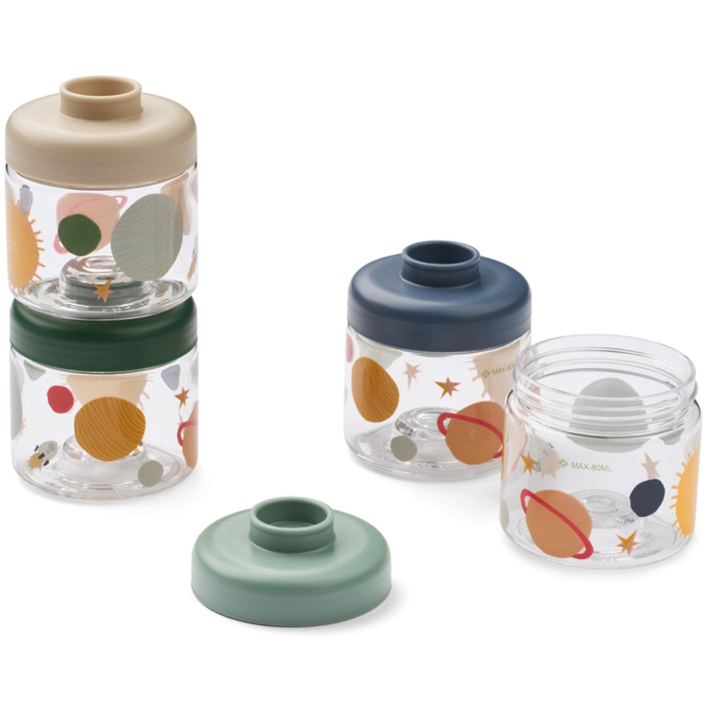 Køb LIEWOOD Universe / Classic Navy Dominique Baby Food Tritan Boxes 100ML 4-Pak
