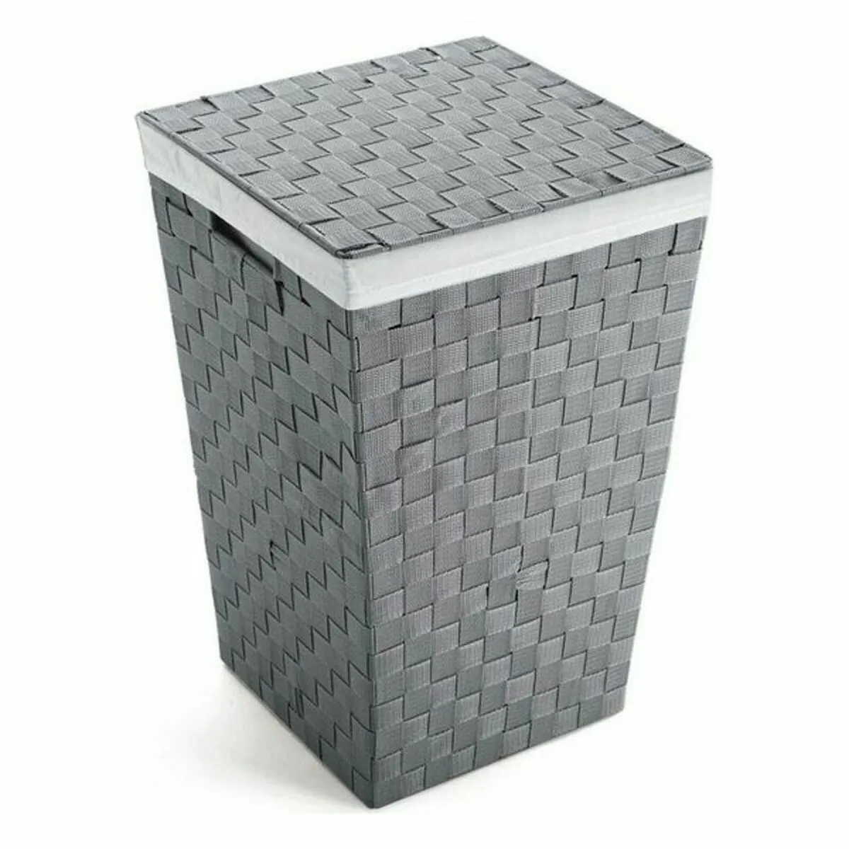 Versa Panier à linge - Gris - Textile