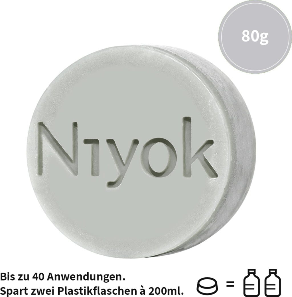 Niyok  4in1 Feste Dusche Athletic Grey, 80 g