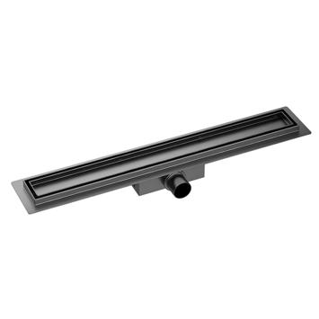 Marho Drip douchegoot met flens en tegelrooster 70 x 7 cm gun metal