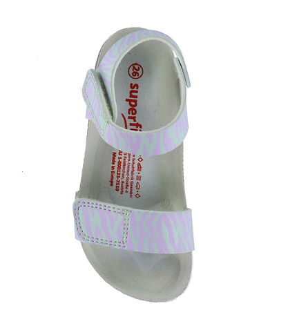 Superfit Sandaler -Fussbettpantoff -  Grøn/Lilla
