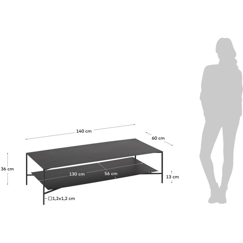 Table basse Azisi 140 x 60 cm